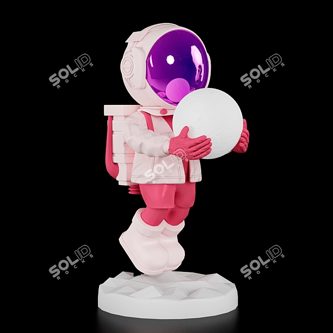 Fantasy Astronaut Floor Light 3D model image 10