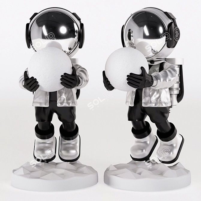 Fantasy Astronaut Floor Light 3D model image 12