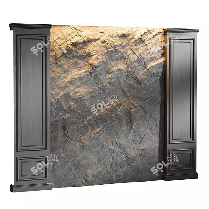 Stone Wall Panels - Decorative Accents 3D model image 1