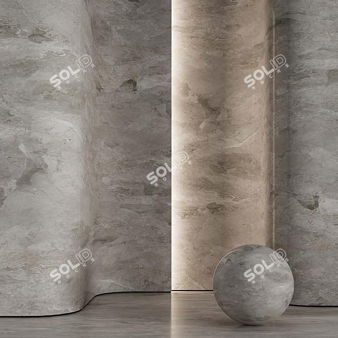 Corona Marble Stone Texture Set 3D model image 2