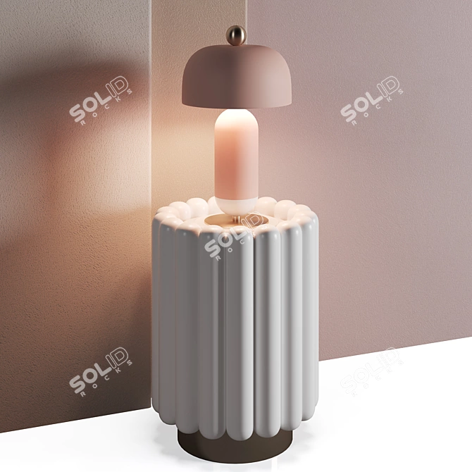 Luxury Bed Headboard Set 3D model image 4