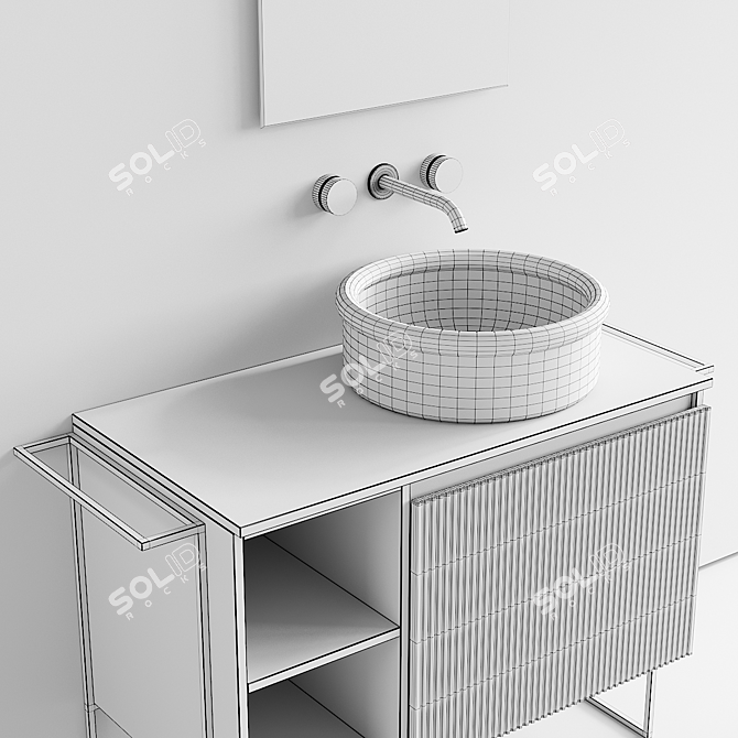 Relax Vanity Set with Brera 3D model image 5