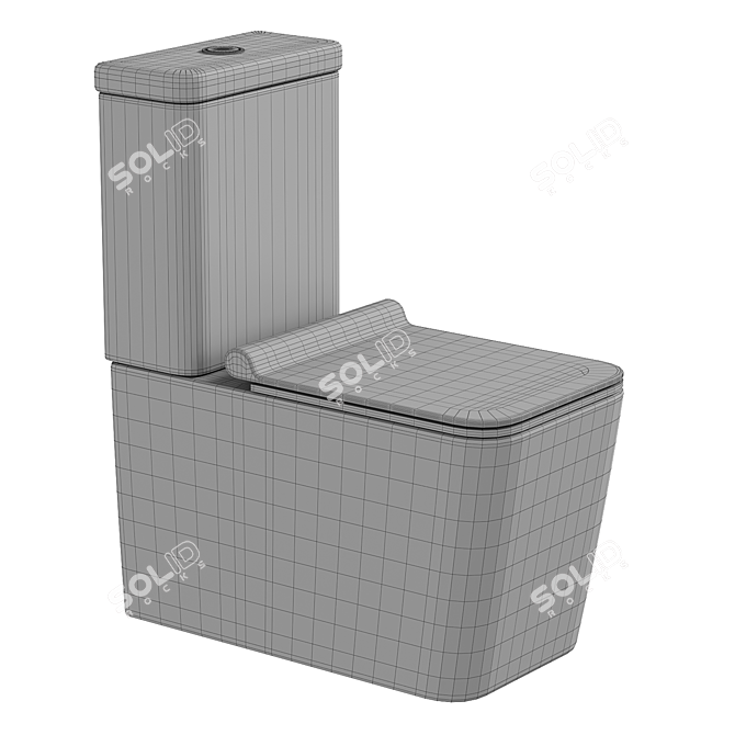 AQUAme AQM1003 Compact Toilet 3D model image 4