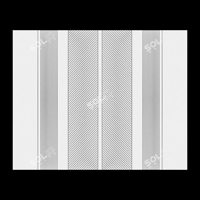 Wooden Wall Panel 3500x2800 mm 3D model image 3