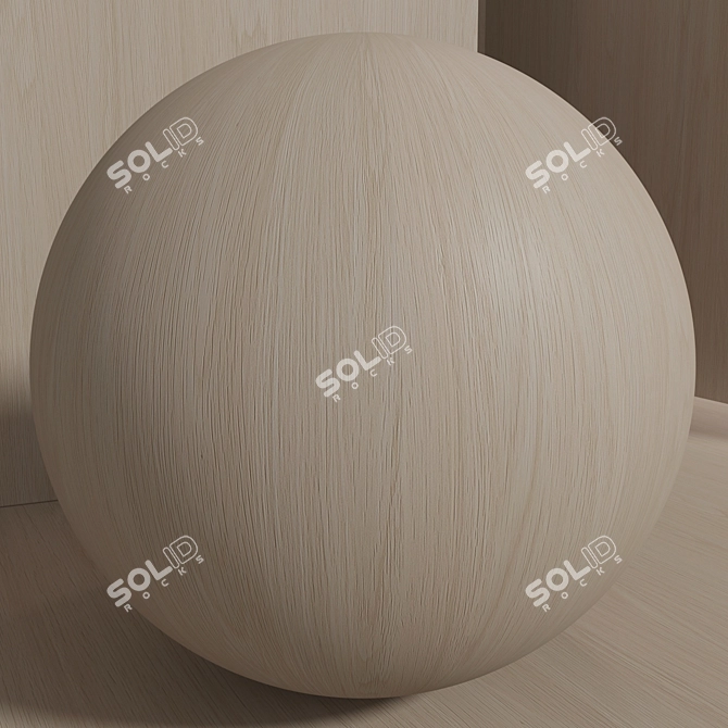 Seamless Oak Wood Texture Set 3D model image 4