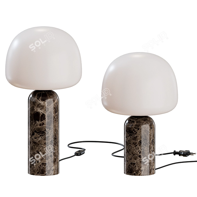 Minimalist Kin Table Lamp Nordic 3D model image 1