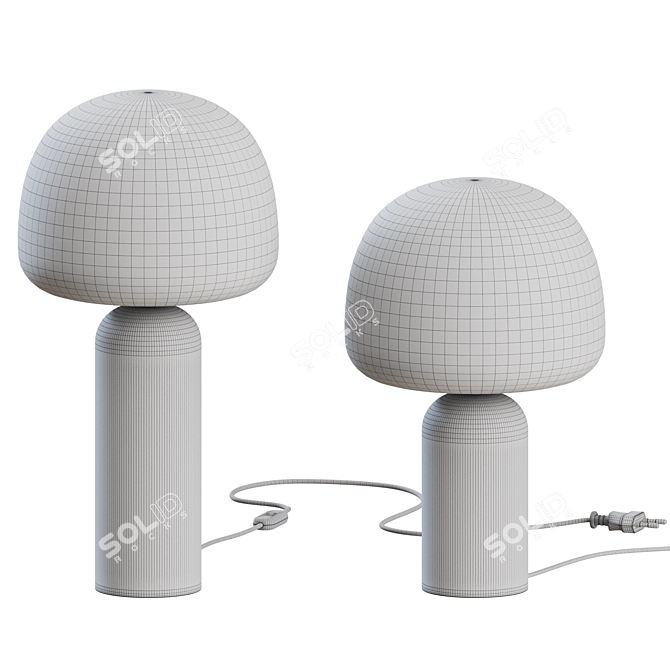 Minimalist Kin Table Lamp Nordic 3D model image 3