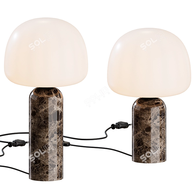 Minimalist Kin Table Lamp Nordic 3D model image 4