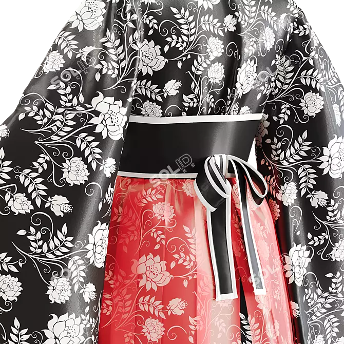 Traditional Japanese Clothing Model 3D model image 3