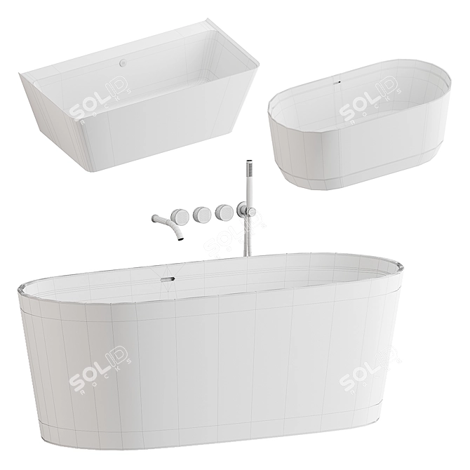 Aquabella Baths and Falper Mixers 3D model image 3