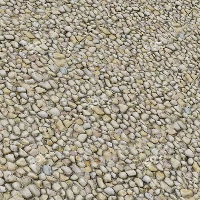 Stacked Stone Texture Set - 4K 3D model image 7