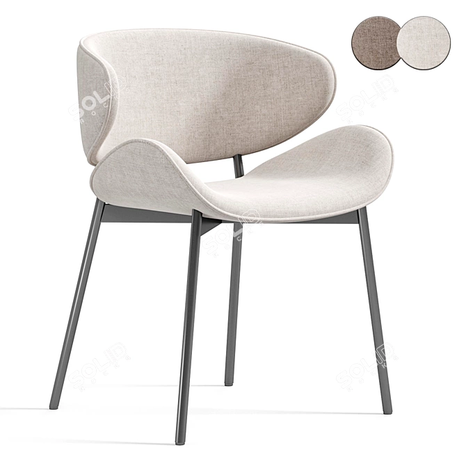 Stylish Tess Chair - 2015 3D model image 1
