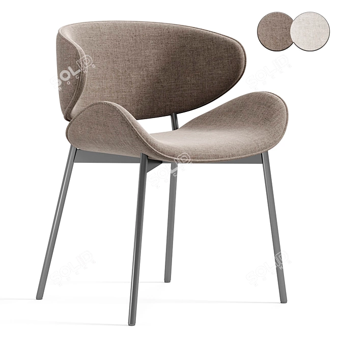 Stylish Tess Chair - 2015 3D model image 2