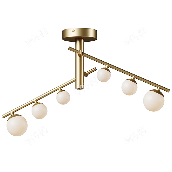 Adjustable Juniper Branch Light Display 3D model image 4