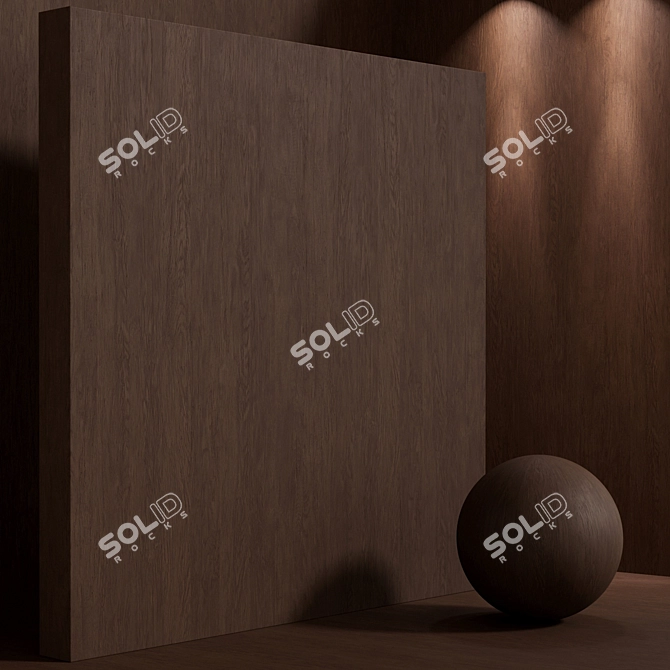 Seamless Old Oak Wood Set 3D model image 6