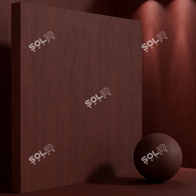 Seamless Old Oak Wood Set 3D model image 7