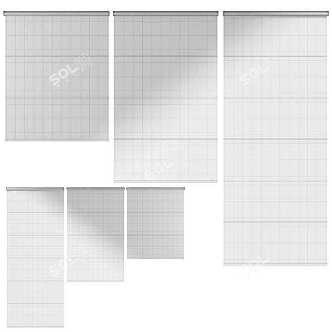 Luxaflex LightLine Roller Blinds 3D model image 6