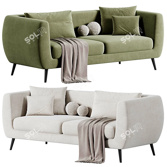 Luxy Sea Shell Sofa, 2015 3D model image 2