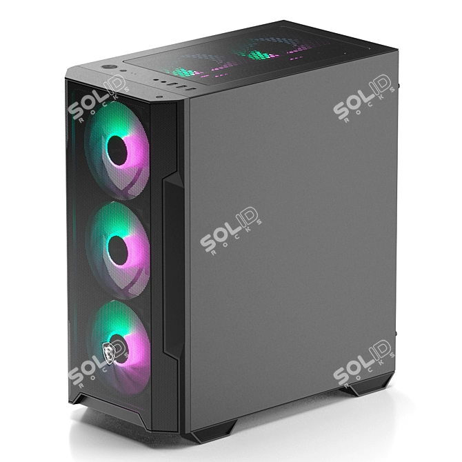 RGB Sync Gaming Mini PC 3D model image 3