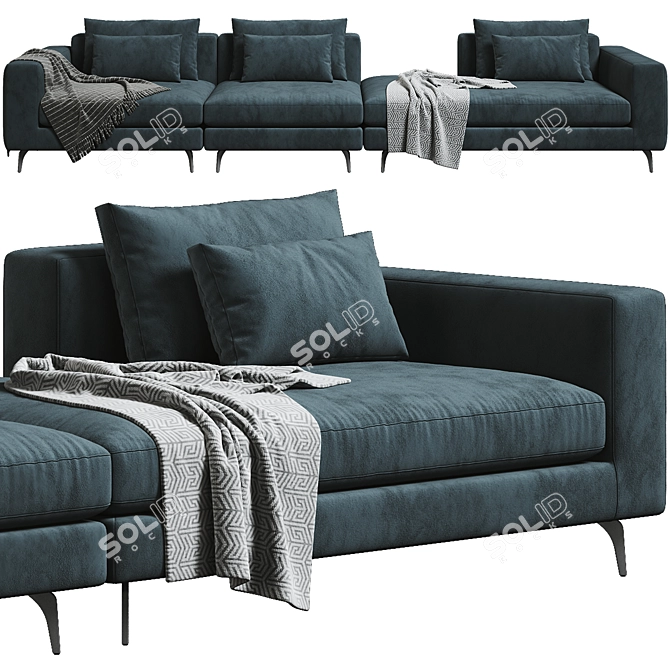 Marac Elvis Luxury Sofa Set 3D model image 2