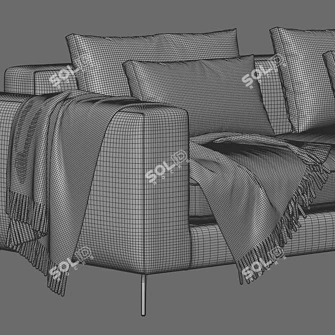 Marac Elvis Luxury Sofa Set 3D model image 4