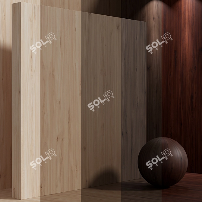 Seamless Wood Texture Box Set 3D model image 1