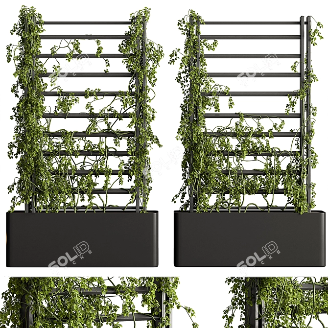 Green Oasis Vertical Garden - Set 106 3D model image 3
