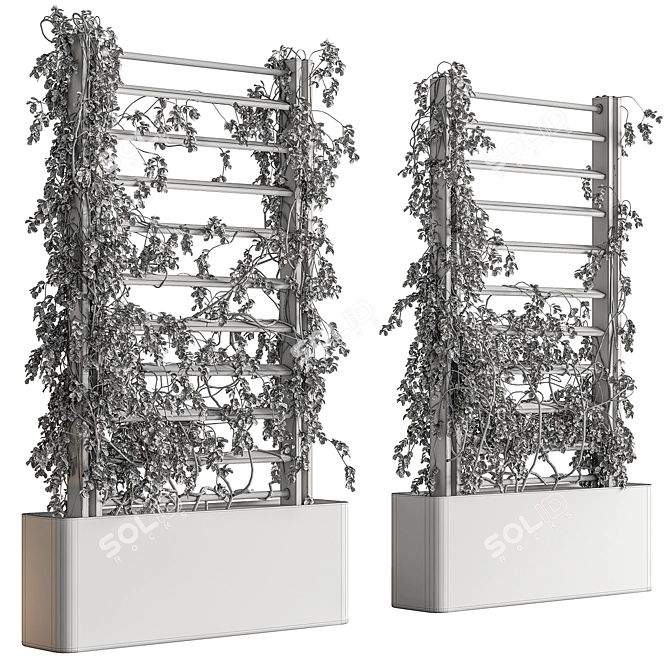 Green Oasis Vertical Garden - Set 106 3D model image 4