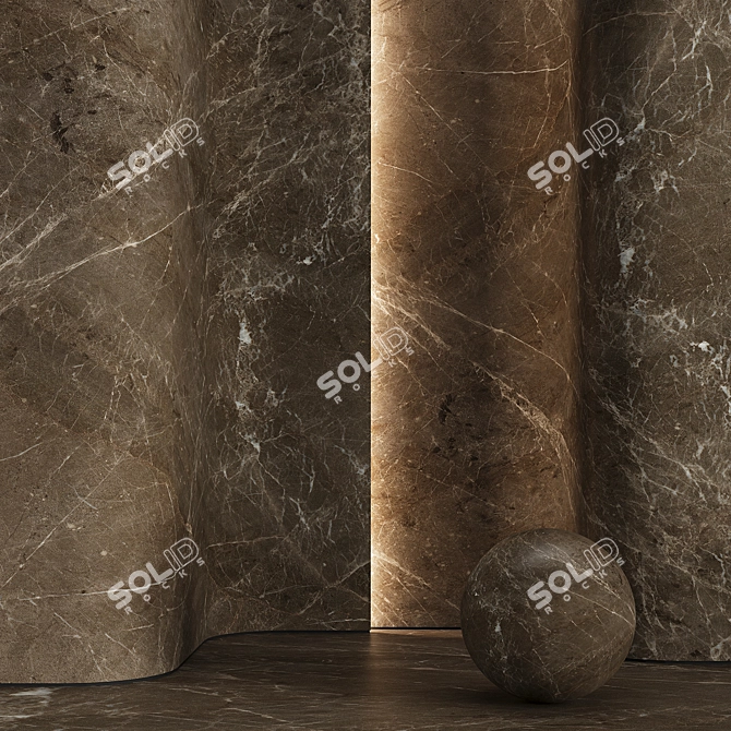 Corona Marble Stone Texture Set 3D model image 2