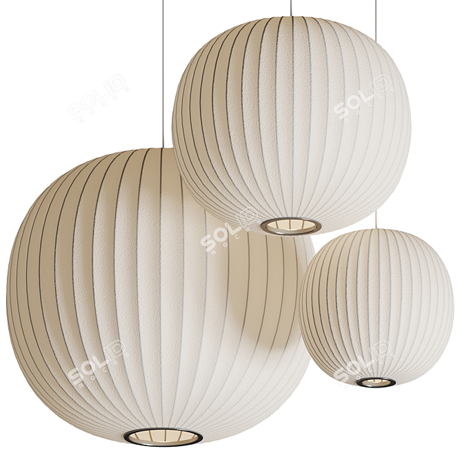 Nelson Ball Bubble Pendant Lamp 3D model image 1