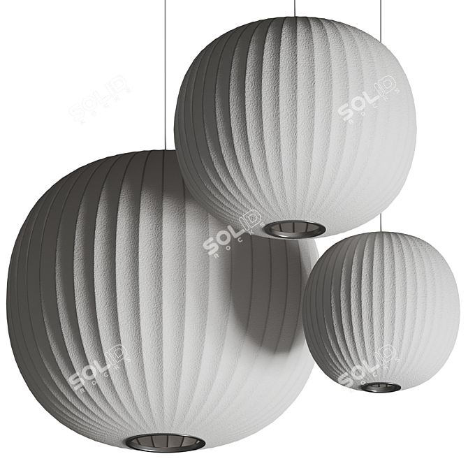 Nelson Ball Bubble Pendant Lamp 3D model image 2