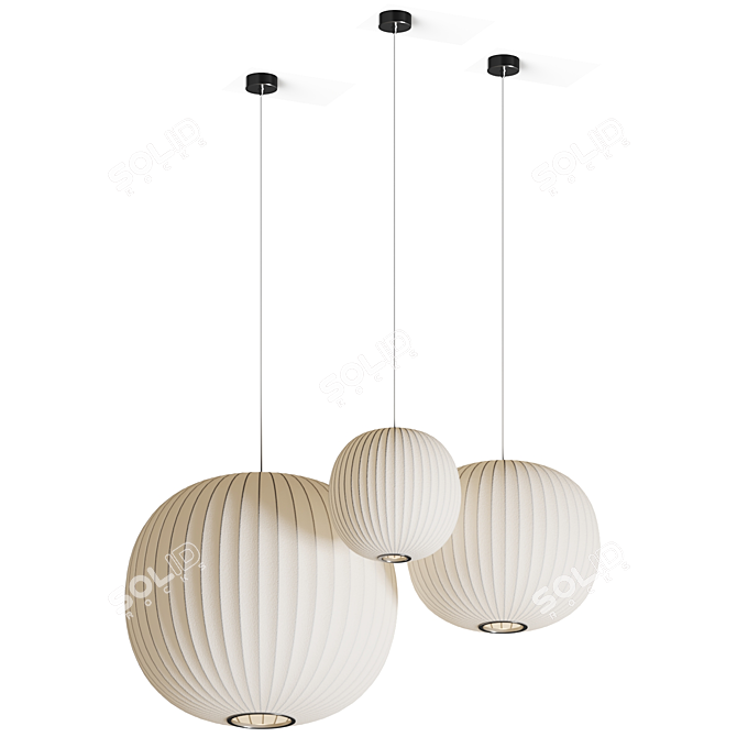 Nelson Ball Bubble Pendant Lamp 3D model image 3