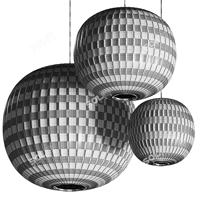 Nelson Ball Bubble Pendant Lamp 3D model image 4