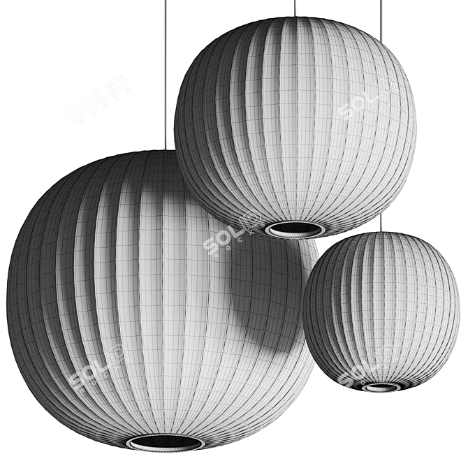 Nelson Ball Bubble Pendant Lamp 3D model image 5