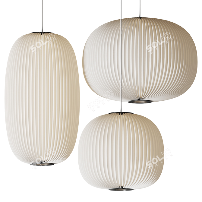 Modern Scandinavian Pendant Lamp 3D model image 1