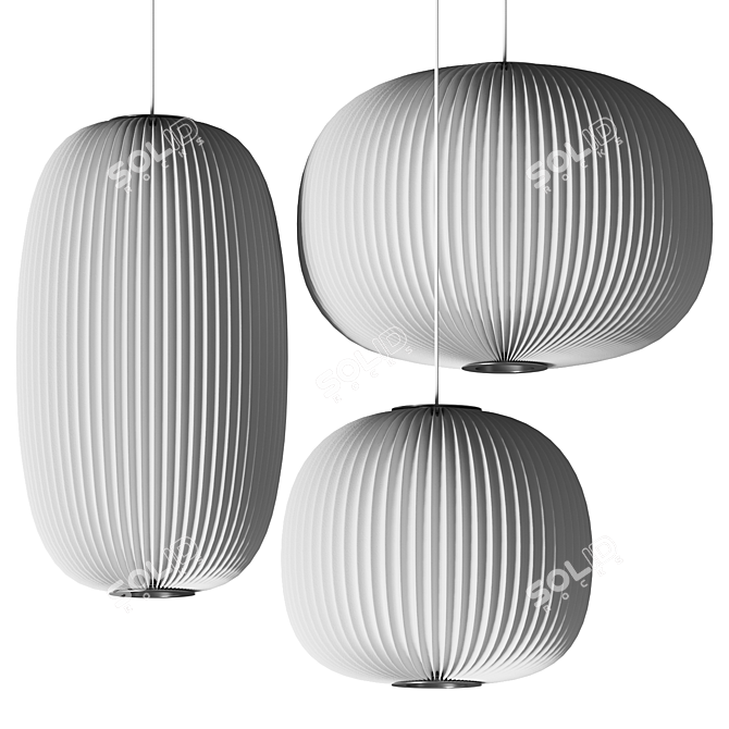 Modern Scandinavian Pendant Lamp 3D model image 2