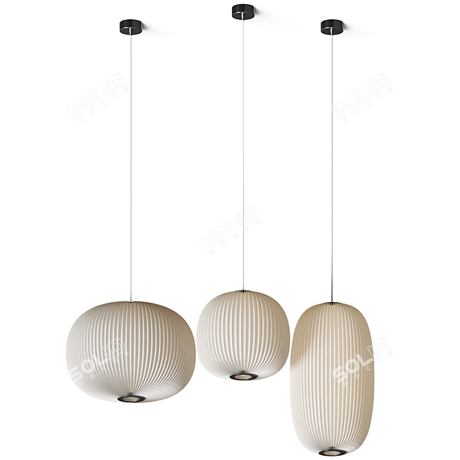 Modern Scandinavian Pendant Lamp 3D model image 3