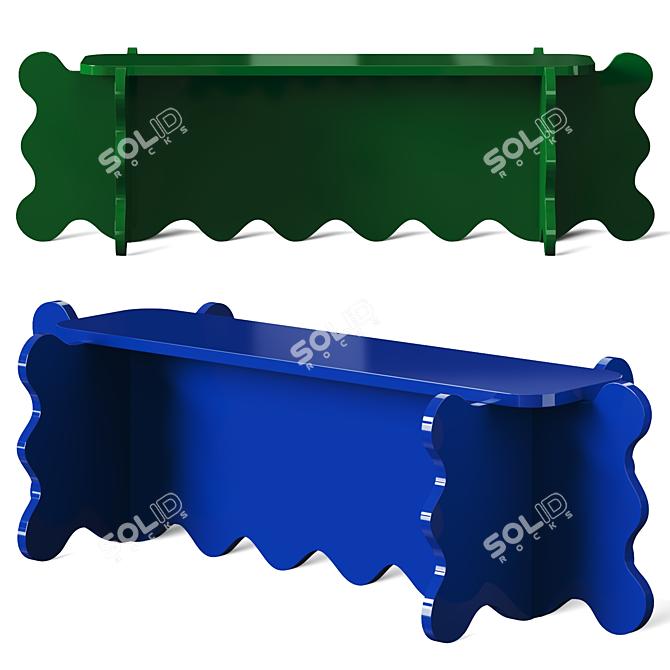 Westman Curvy Bench - Furniture 3D Model 3D model image 4