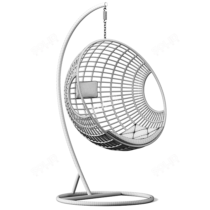 Rotating Hanging Swing Chair - 3D Models 3D model image 5