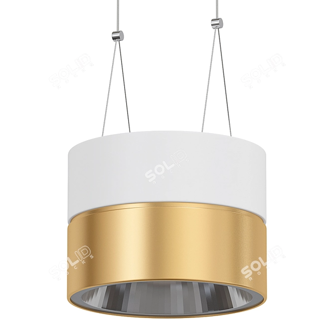 Elegant LED Pendant Lighting Solution 3D model image 1