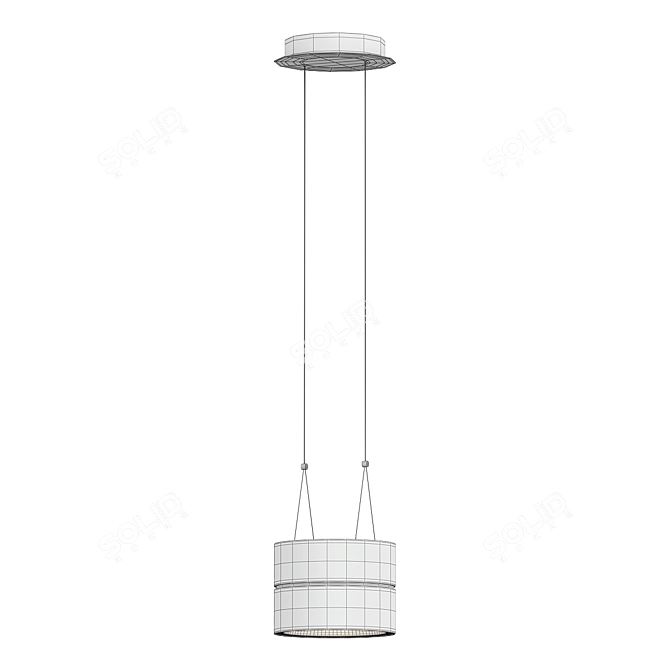 Elegant LED Pendant Lighting Solution 3D model image 2