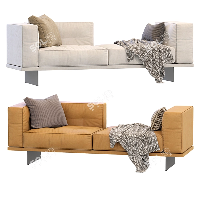 Contemporary Minotti Dylan Furniture Design 3D model image 1