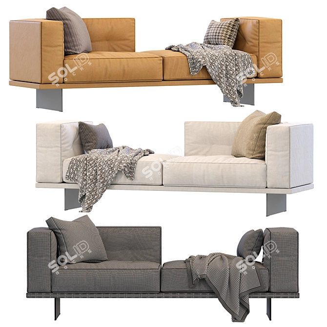 Contemporary Minotti Dylan Furniture Design 3D model image 4