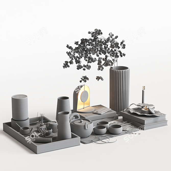 Modern Decorative Set 3D Models 3D model image 5