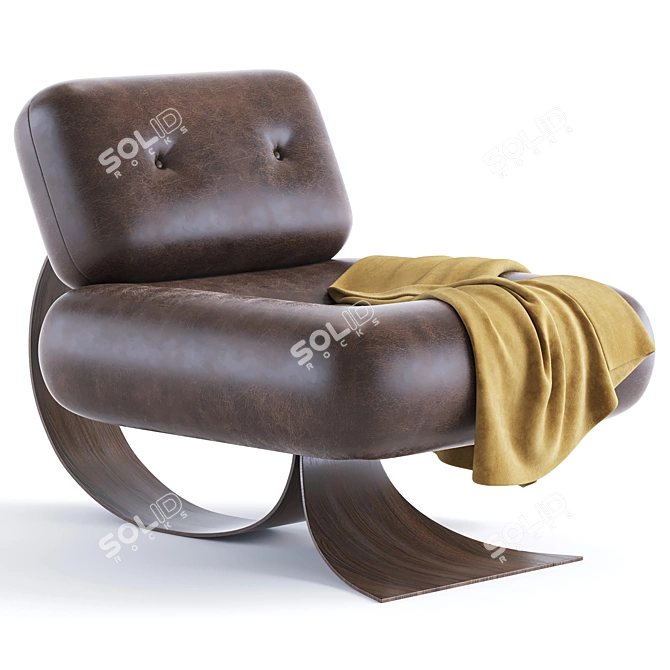 2016 Style High Armchair, Corona Render 3D model image 1