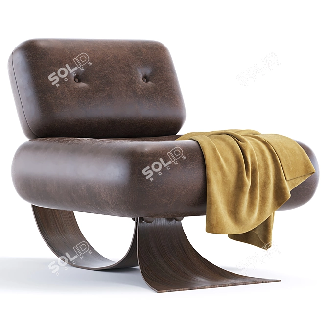 2016 Style High Armchair, Corona Render 3D model image 3