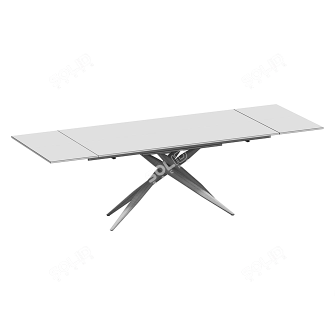 Festa Ceramic Folding Table 3D model image 2