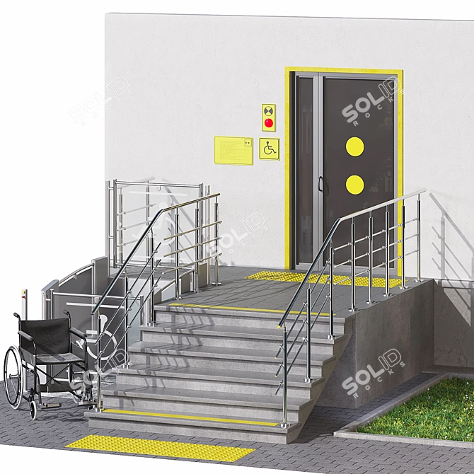 Barrier-Free Entrance Solution 3D model image 4