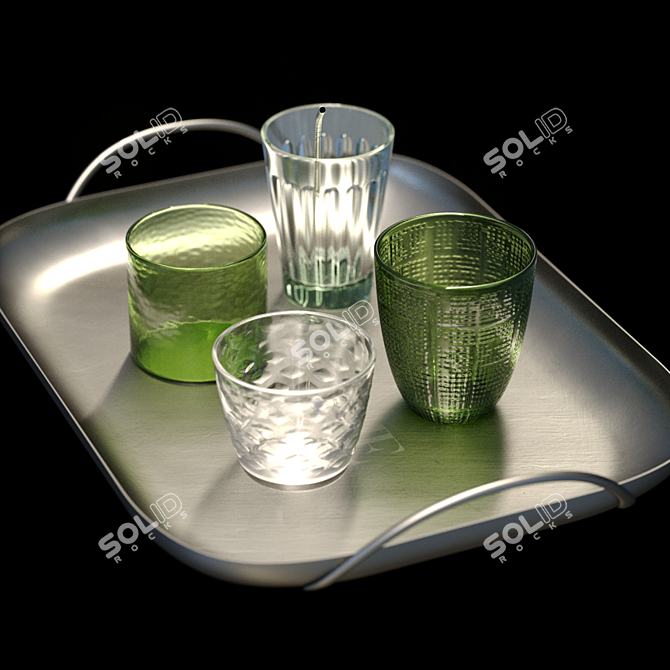 Elegant Zara Home Kitchen Set 3D model image 2