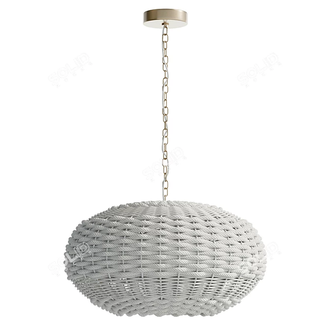 Luxurious Agnes Pendant Light 3D model image 2